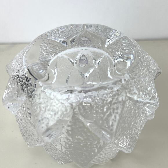 Orrefors Sweden Crystal Firefly Artichoke Nimbus Votive Candle Holder - Picture 4 of 5